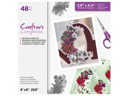 crafters companion decoupage 6x6 inch topper pad p