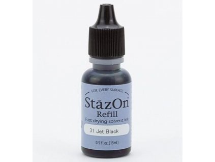 tsukineko stazon refill jet black 15ml rz 000 031