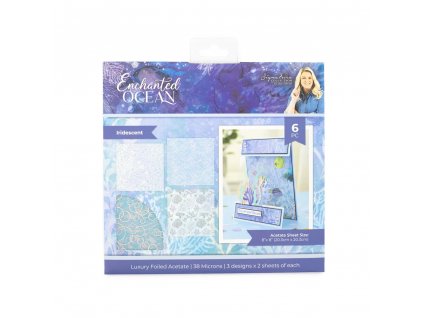 crafters companion enchanted ocean 8x8 inch luxury