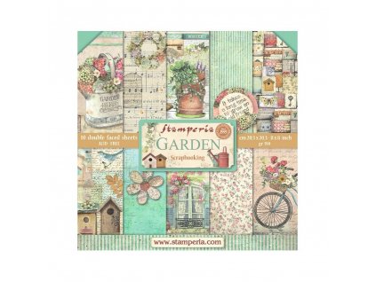 stamperia garden 8x8 inch paper pack sbbs104