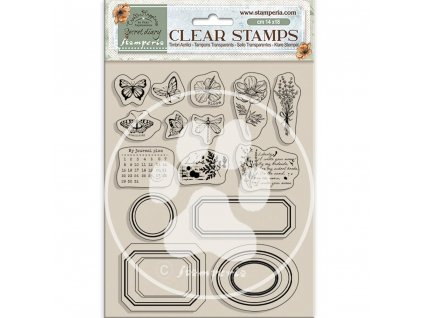 stamperia create happiness secret diary clear stam