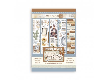 stamperia create happiness secret diary a5 washi p