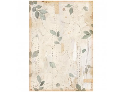 stamperia create happiness secret diary a4 rice pa leaves