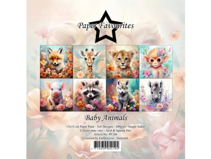 paper favourites baby animals 6x6 inch paper pack