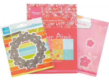 marianne design pretty papers bloc craftables coll