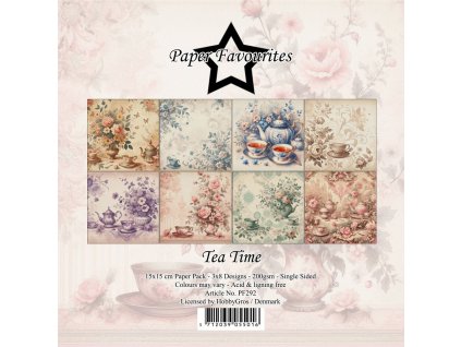 paper favourites tea time 6x6 inch paper pack pf29