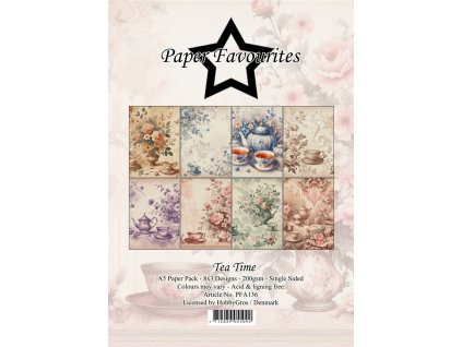 paper favourites tea time a5 paper pack pfa136