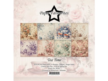 paper favourites tea time 12x12 inch paper pack pf