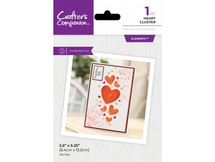 crafters companion cluster lift element dies heart 4 11zon