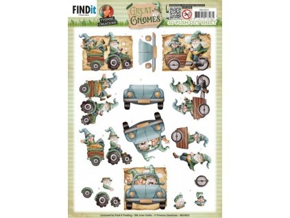 SB10921 Yvonne Creations Great Gnomes Driving Gnomes copy 700x991