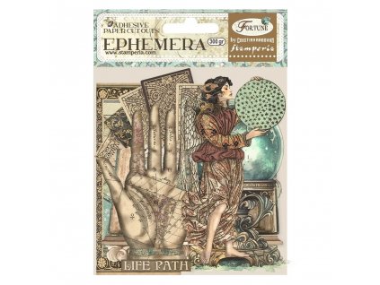 stamperia fortune ephemera 33pcs dflct46