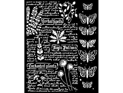 stamperia fortune thick stencil 20x25cm botanic ks (1)