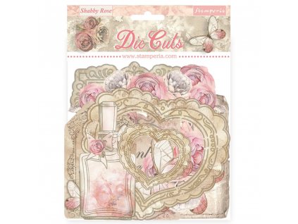 stamperia shabby rose die cuts assorted 42pcs dfld
