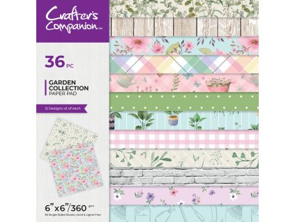 crafters companion garden collection 6x6 inch pape