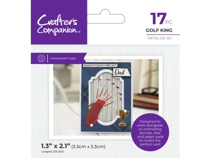 crafters companion modern man metal dies golf king