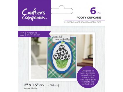 crafters companion modern man stamp dies footy cup