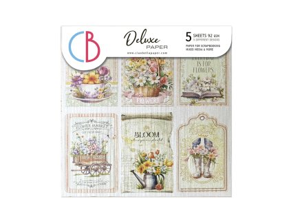 Ciao Bella Perleťové papíry Deluxe FLOWER SHOP 15x15cm 5ks