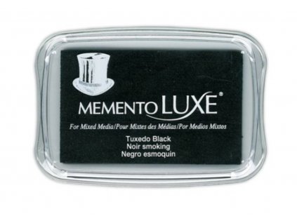 tsukineko memento luxe inkpads tuxedo black ml 000