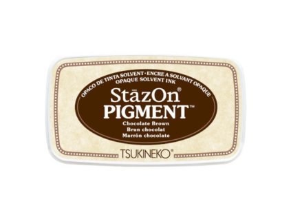 tsukineko stazon pigment inkpads chocolate brown s 2 11zon