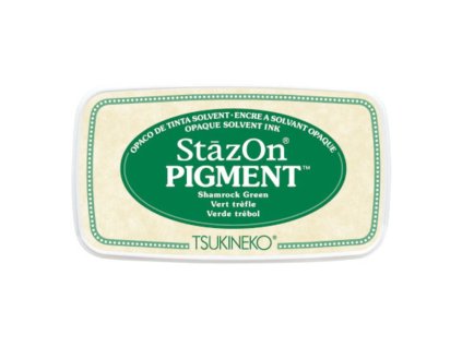 tsukineko stazon pigment inkpads shamrock green sz 11 11zon