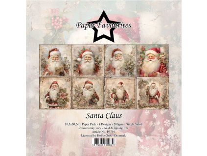 paper favourites santa claus 12x12 inch paper pack
