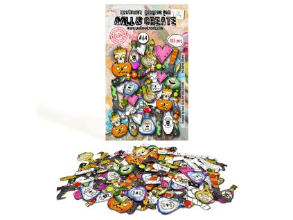 aall and create ephemera die cuts a6 tricksters el