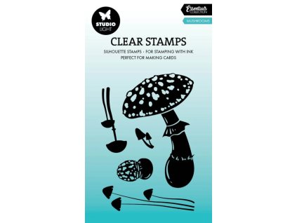 studio light mushrooms silhouette clear stamp sl e (2) 2 11zon