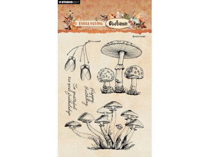 studio light everlasting autumn clear stamp mushro 3 11zon