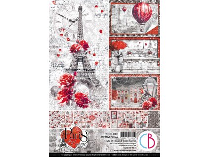 Sada oboustranných papírů Paris Je t’aime Creative