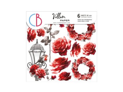 Pergamen Ciao Bella 15x15cm Je t’aime Fussy Cut 6ks
