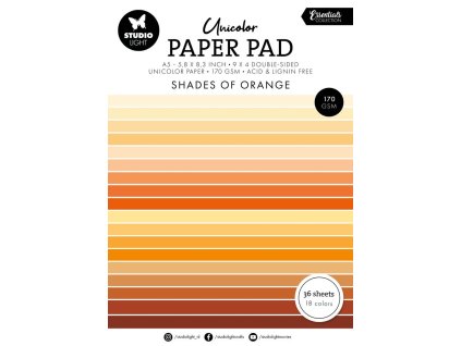 studio light shades of orange a5 paper pad sl es u 4 11zon