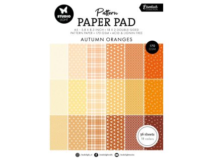 studio light autumn oranges a5 paper pad sl es ppp 3 11zon