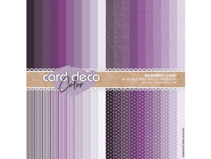 Sada oboustranných papírů Maxi - Lilac fialové barvy A4 40ks