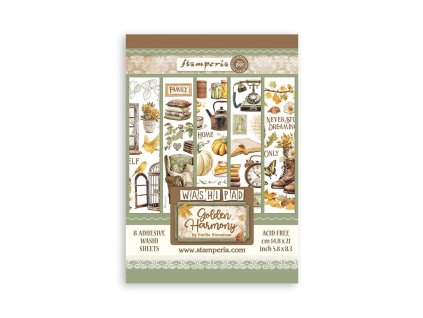 stamperia golden harmony a5 washi pad 8pcs sbw11 7 11zon
