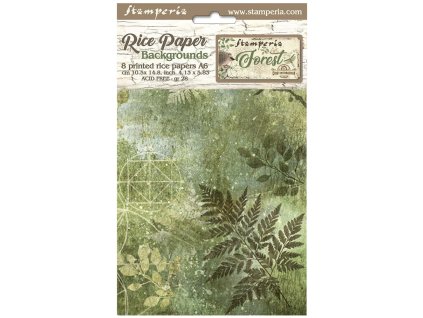 stamperia forest a6 rice paper backgrounds 8pcs df 6 11zon