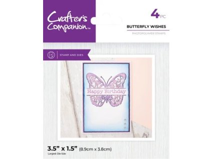 crafters companion split space stamp die butterfly 4 11zon