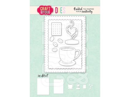 craft you design atc frame with a cup of coffee di 4 11zon