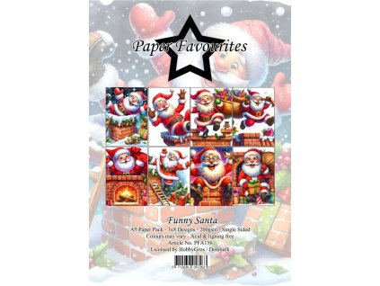 paper favourites funny santa a5 paper pack pfa156 6 11zon