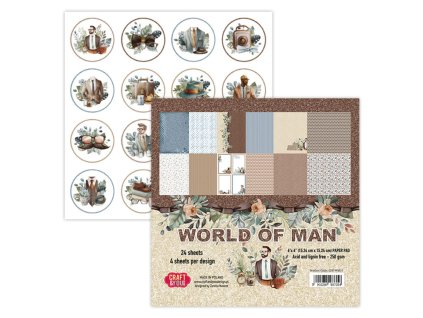 craft you design world of man 6x6 inch paper set 2 1 11zon