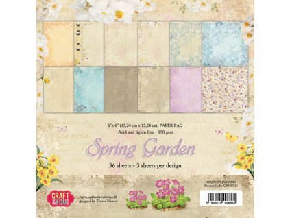 craft you design spring garden 6x6 inch paper set 2 11zon