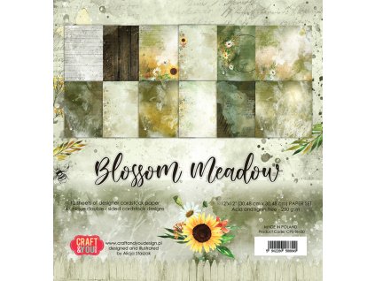 craft you design blossom meadow 12x12 inch paper s 2 11zon