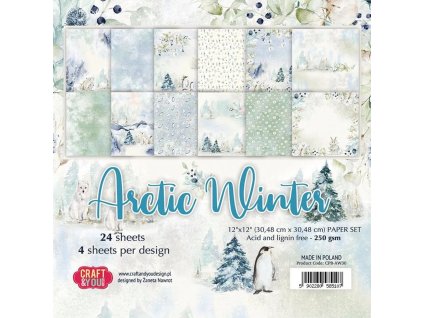 craft you design arctic winter 6x6 inch paper set 7 11zon