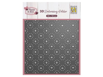 nellie snellen 3d embossing folder hearts dots ef3 9 11zon