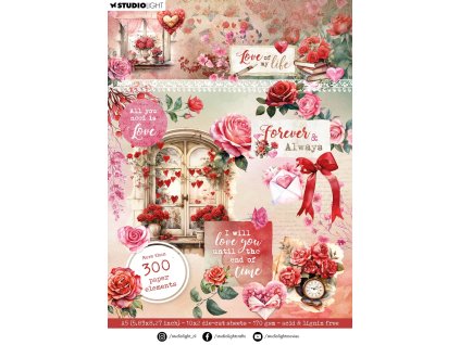 studio light love of my life die cut paper pad ele 8 11zon