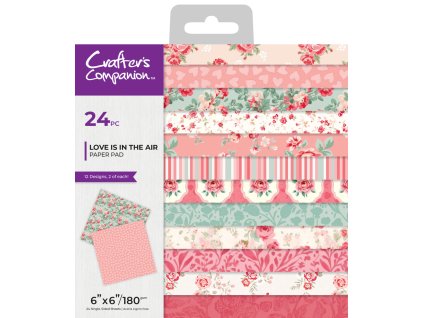 crafters companion love is in the air 6x6 inch pap 5 11zon