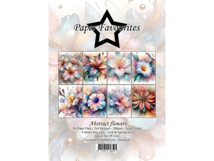 paper favourites abstract flowers a6 paper pack pf 6 11zon