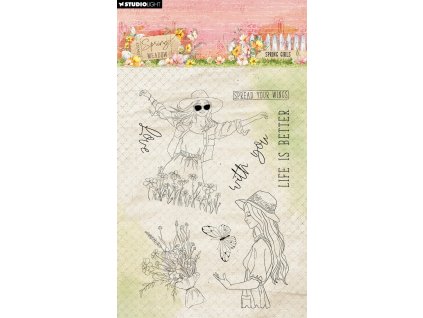 studio light spring meadow clear stamp spring girl 8 11zon