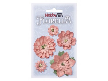 Papírové květy FLORELLA - broskev