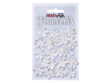 Papírové květy FLORELLA bílé
