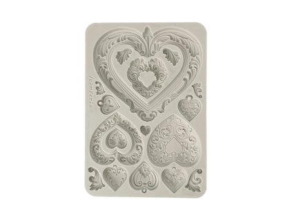 stamperia hearts a5 silicon mould kacma558 28 11zon
